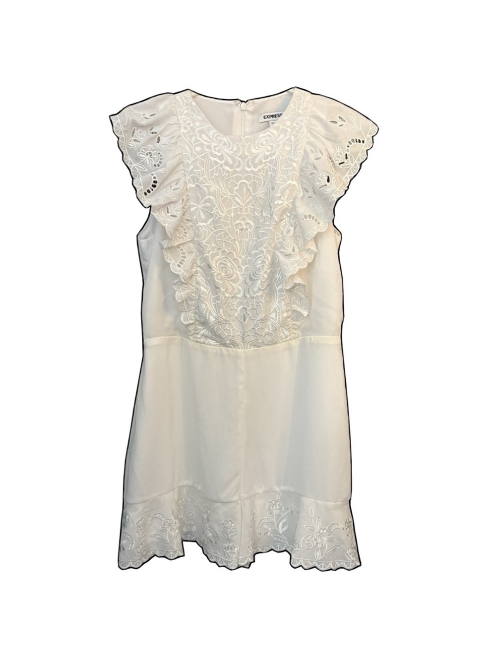 EXPRESS WHITE LACE ROMPER NWOT